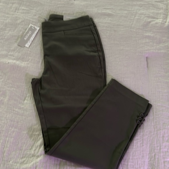 Chico's Pants - Chico’s Deep Olive Petite So Slimming Stretch Ankle Pants